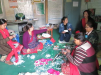 Solid Waste Based Income Generation Training for SMEs partcipants started making plastic handicrafts